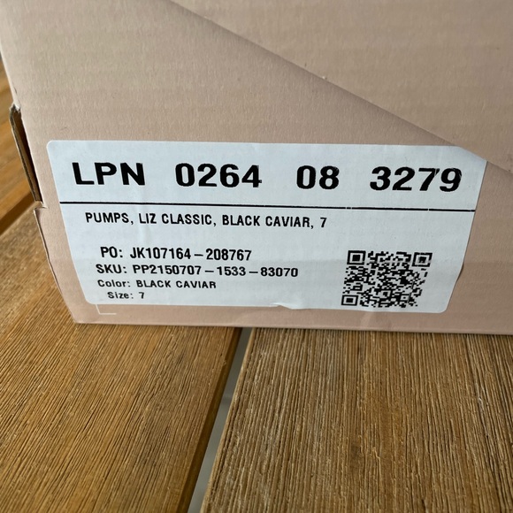 Just Fab Liz Classic Platform Pump Womens Size 7 in Black Caviar - Picture 3 of 4